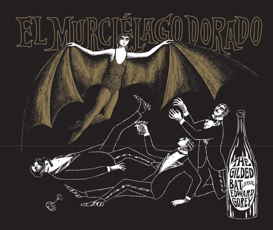 Portada de El murciélago dorado, de Edward Gorey