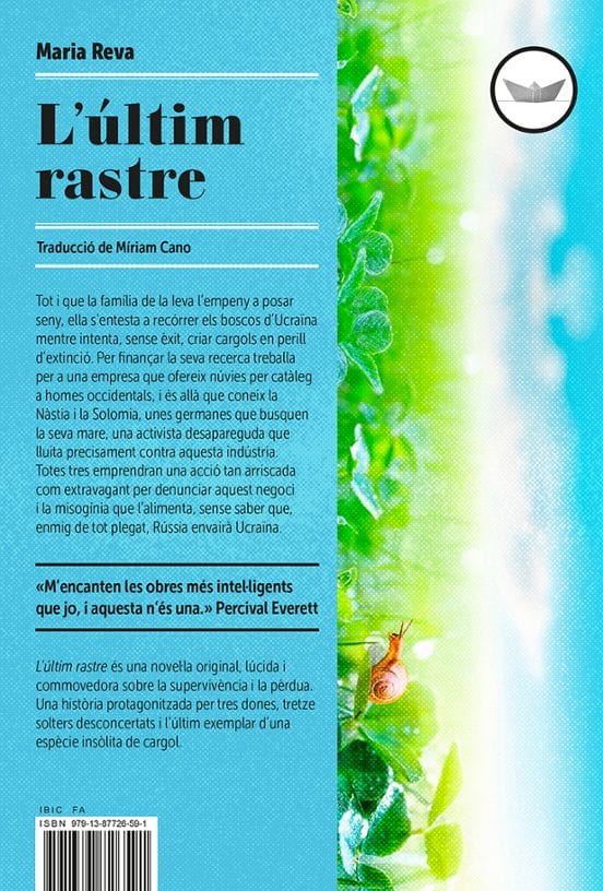Portada de L'últim rastre, de Maria Reva