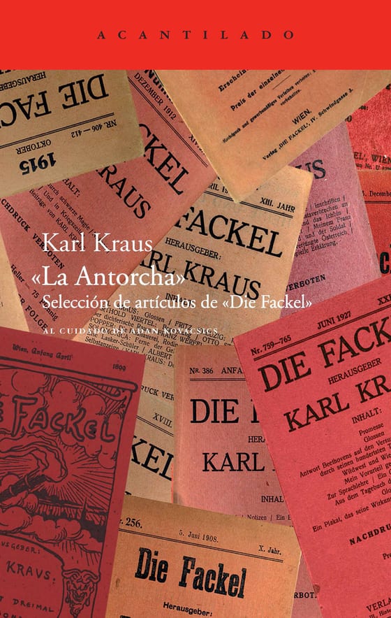 Coberta de «La Antorcha», de Karl Kraus