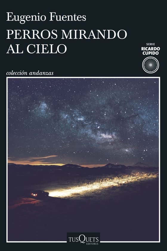 Portada de Perros mirando al cielo, de Eugenio Fuentes