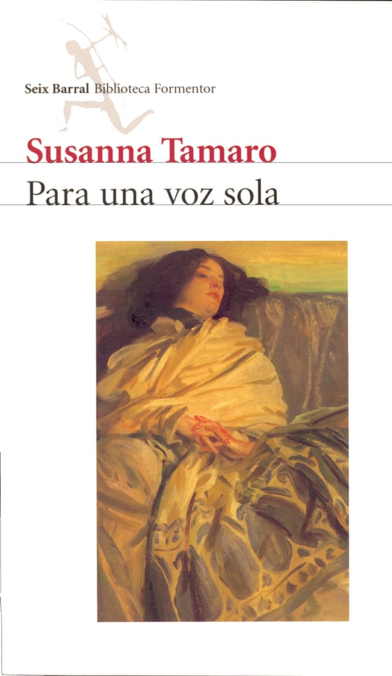 Portada de Para una voz sola, de Susanna Tamaro
