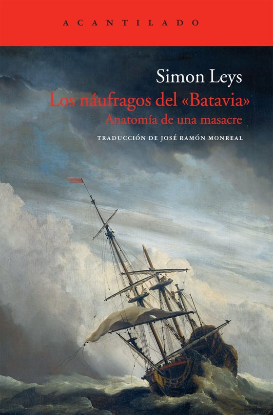 Coberta de Los náufragos del «Batavia», de Simon Leys