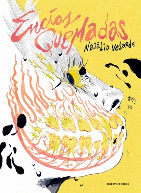 Portada de Encías quemadas, de Natalia Velarde