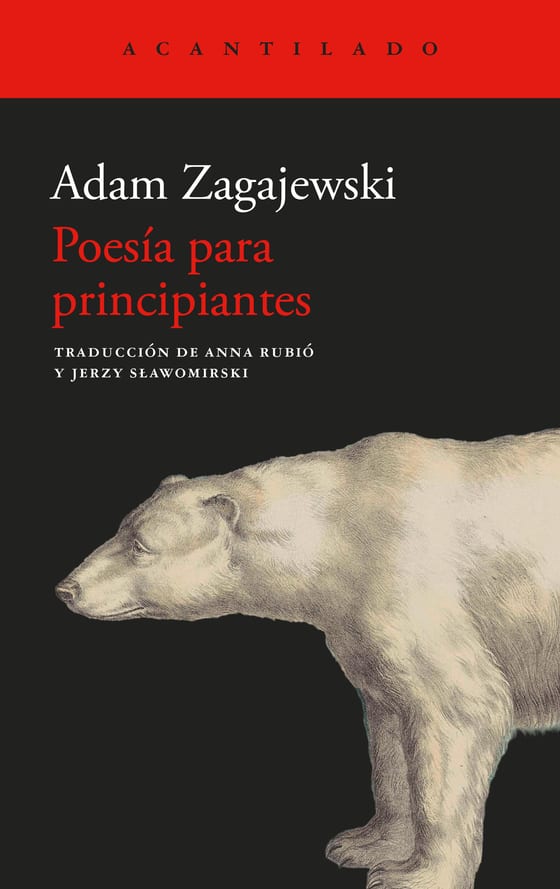 Coberta de Poesía para principiantes, de Adam Zagajewski