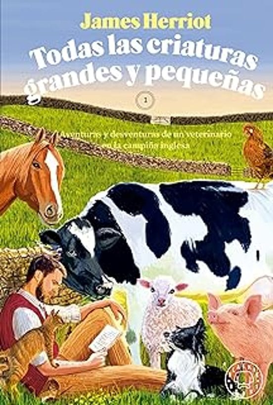 Coberta de Todas las criaturas grandes y pequeñas, de James Herriot
