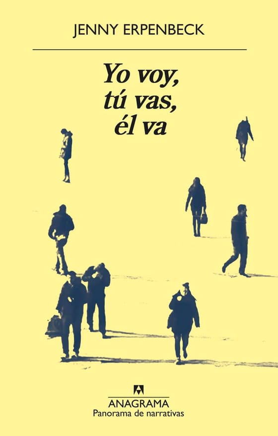 Coberta de Yo voy, tú vas, él va, de Jenny Erpenbeck