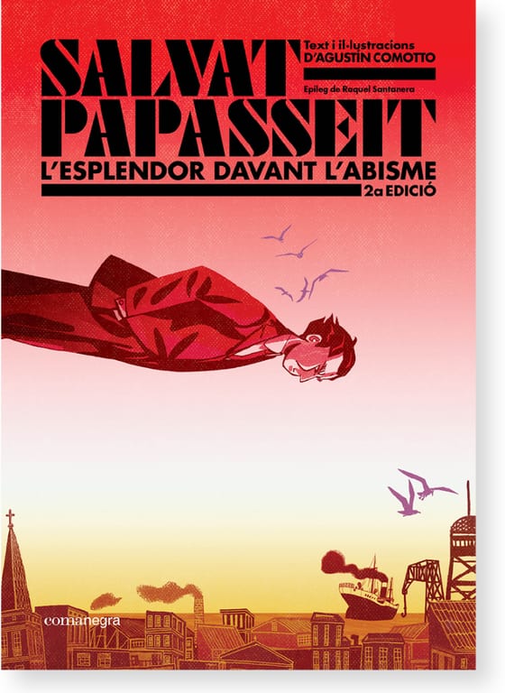 Coberta de Salvat-Papasseit: L'esplendor davant l'abisme, d'Agustín Comotto
