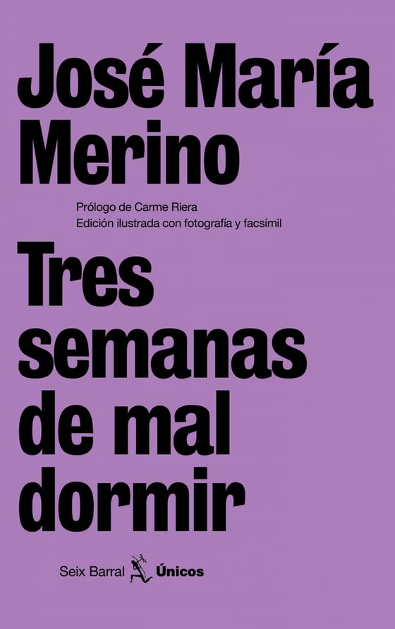 Portada de Tres semanas de mal dormir, de José María Merino