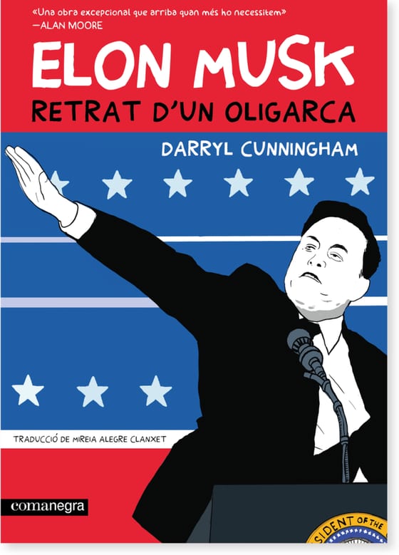 Coberta de ELON MUSK. Retrat d'un oligarca, de Darryl Cunningham