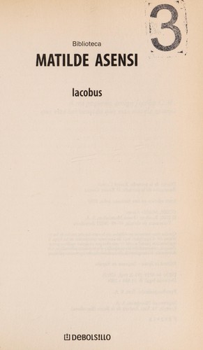 Portada de Iacobus, de Matilde Asensi