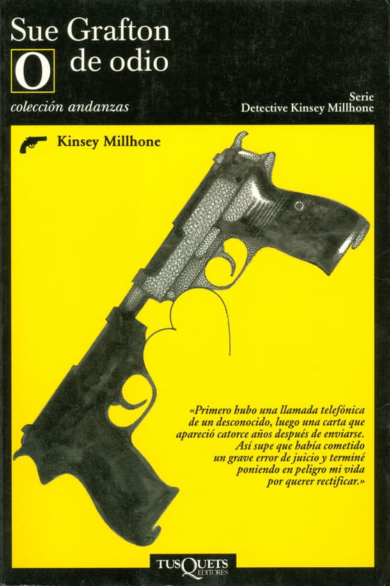 Coberta de O de odio, de Sue Grafton