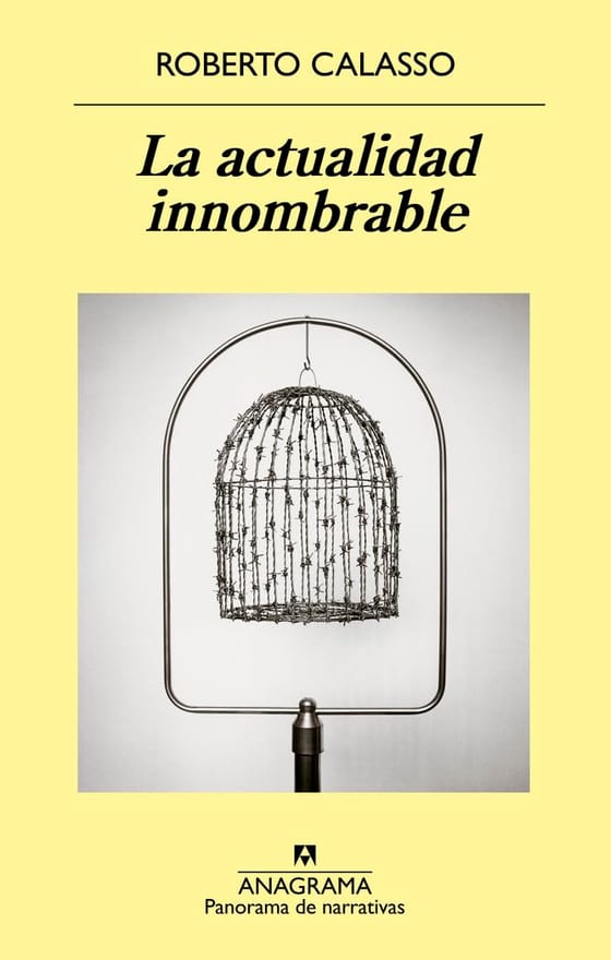 Coberta de La actualidad innombrable, de Roberto Calasso