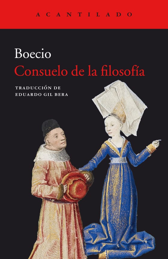 Coberta de Consuelo de la filosofía, de Boecio