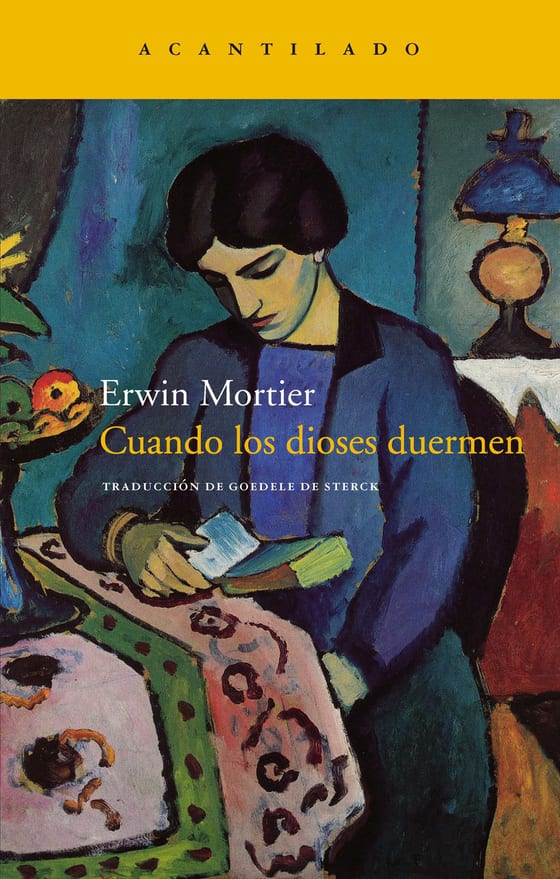 Coberta de Cuando los dioses duermen, de Erwin Mortier