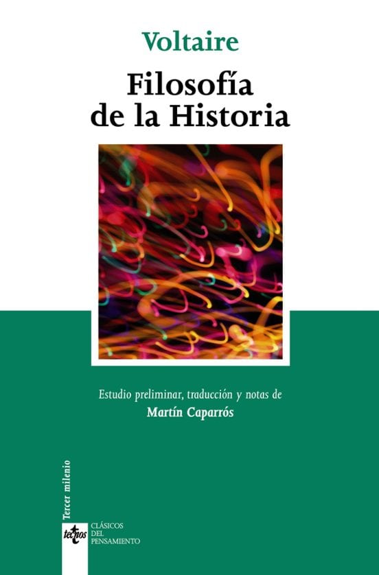 Portada de Filosofía de la historia, de Voltaire