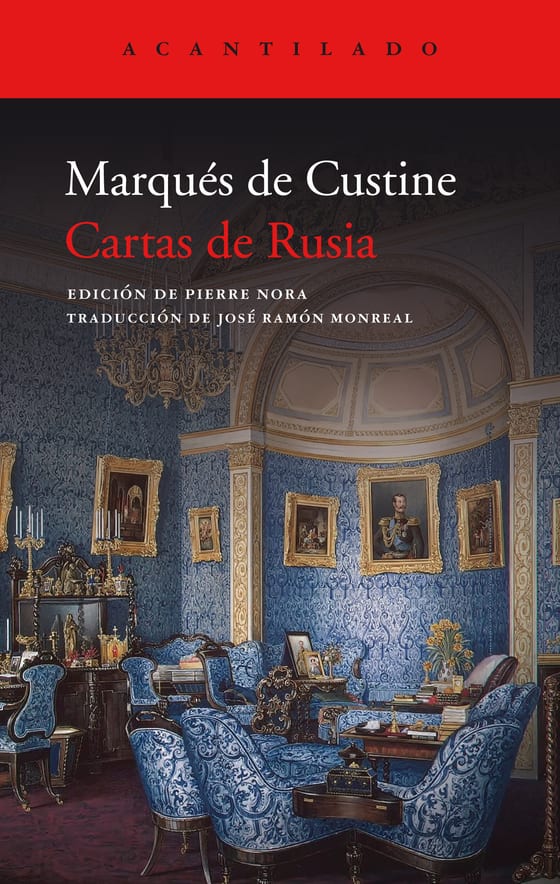 Coberta de Cartas de Rusia, de Marqués de Custine