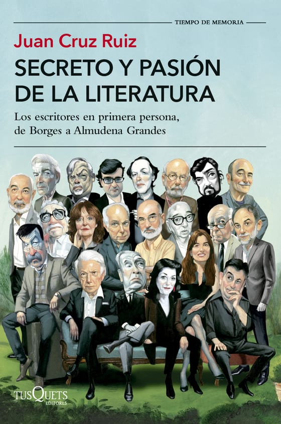 Coberta de Secreto y pasión de la literatura, de Juan Cruz Ruiz