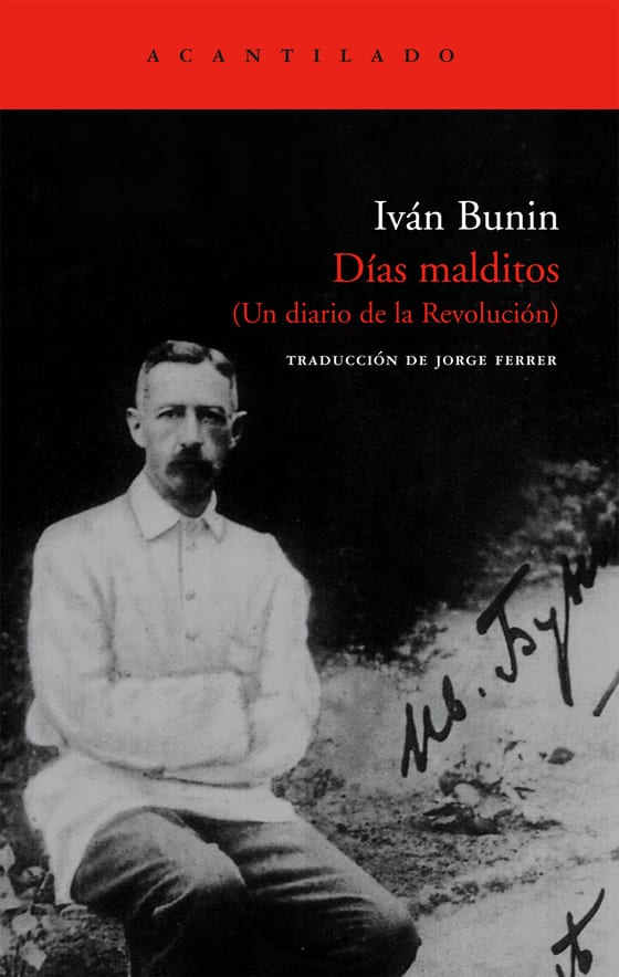 Coberta de Días malditos, de Iván Bunin