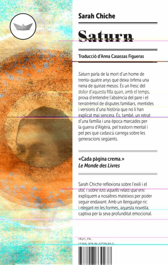 Coberta de Saturn, de Sarah Chiche