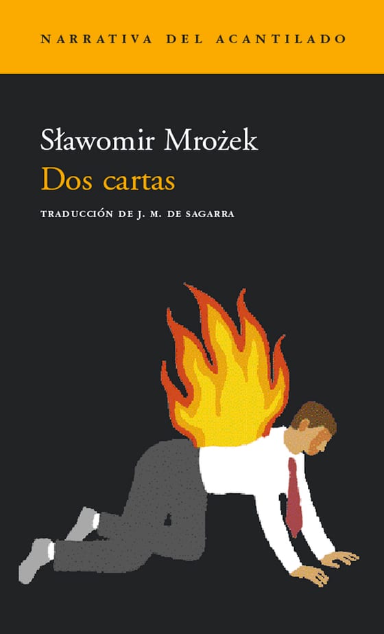 Coberta de Dos cartas, de Sławomir Mrożek