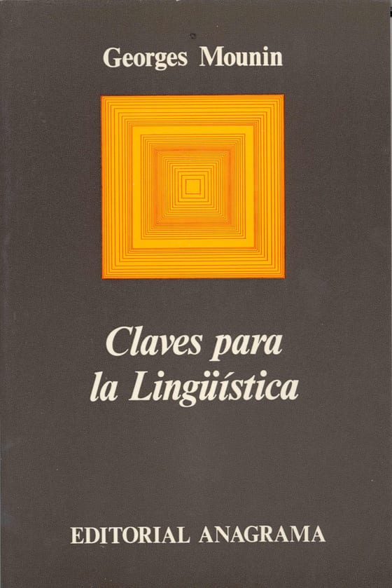 Coberta de Claves para la lingüística, de Georges Mounin