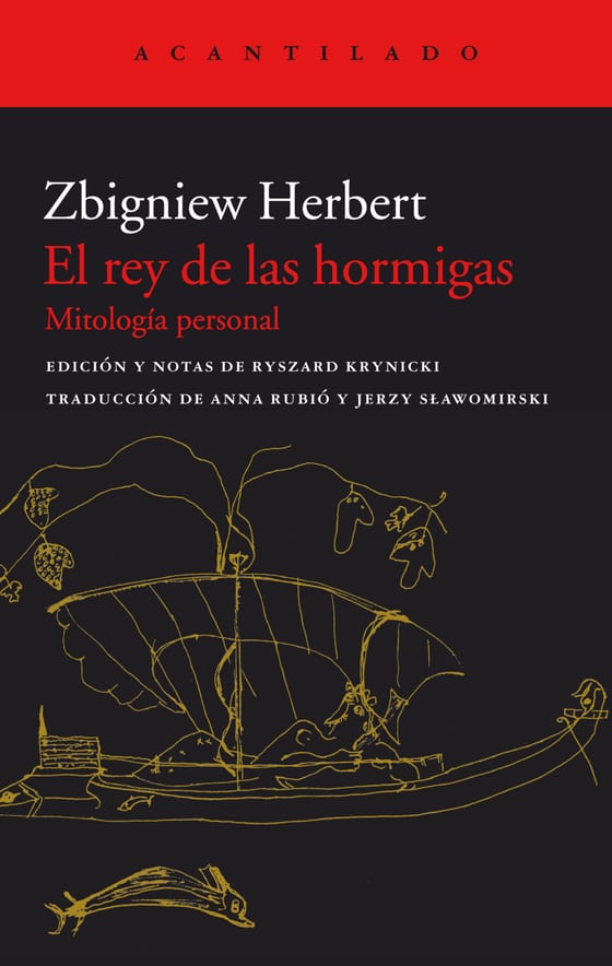 Coberta de El rey de las hormigas, de Zbigniew Herbert