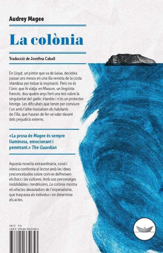 Coberta de La colònia, d'Audrey Magee
