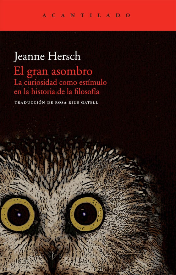 Coberta de El gran asombro, de Jeanne Hersch