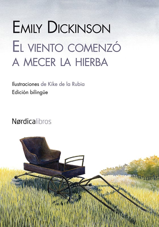 Coberta de El viento comenzó a mecer la hierba, de Emily Dickinson