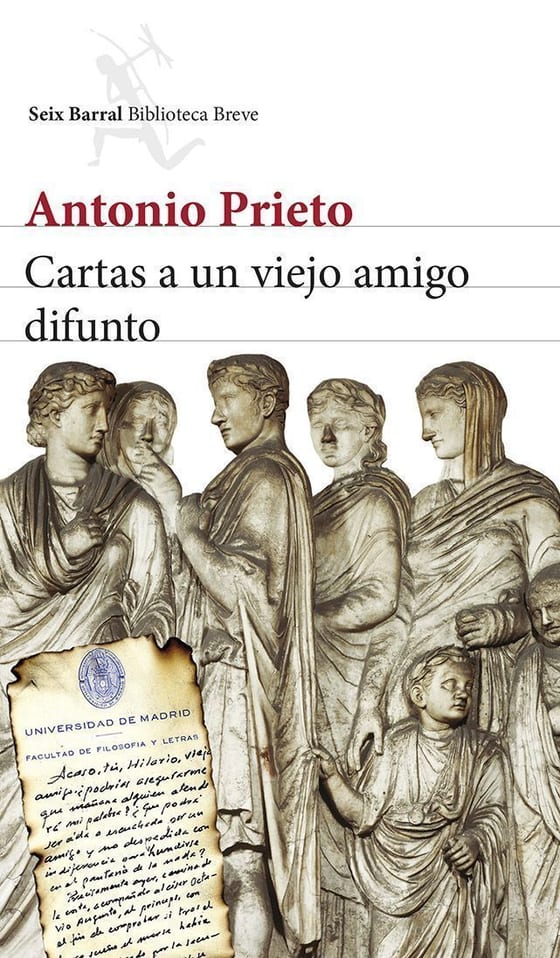Portada de Cartas a un viejo amigo difunto, de Antonio Prieto