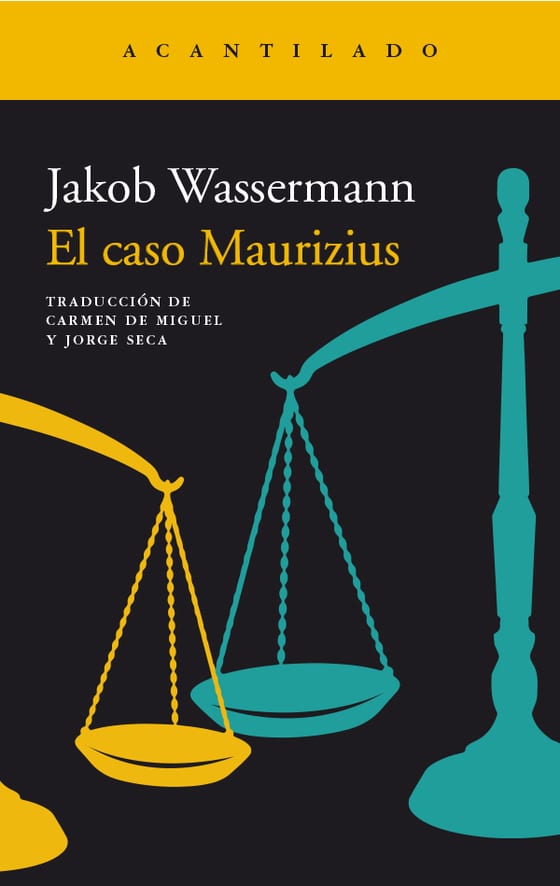 Coberta de El caso Maurizius, de Jakob Wassermann