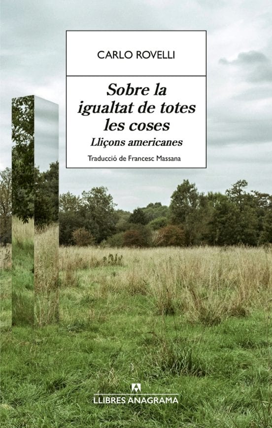 Coberta de Sobre la igualtat de totes les coses, de Carlo Rovelli