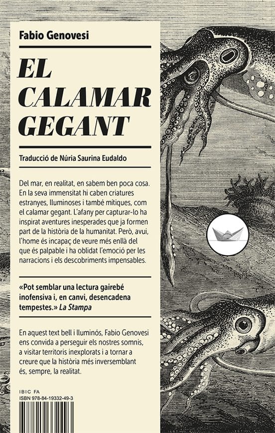 Portada de El calamar gegant, de Fabio Genovesi