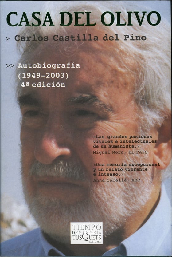 Portada de Casa del Olivo, de Carlos Castilla del Pino