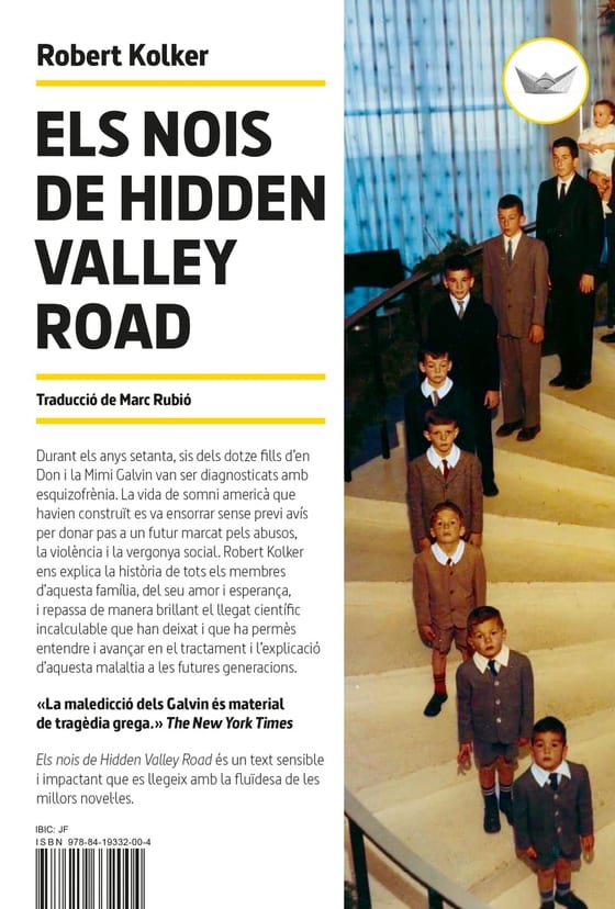 Coberta de Els nois de Hidden Valley Road, de Robert Kolker