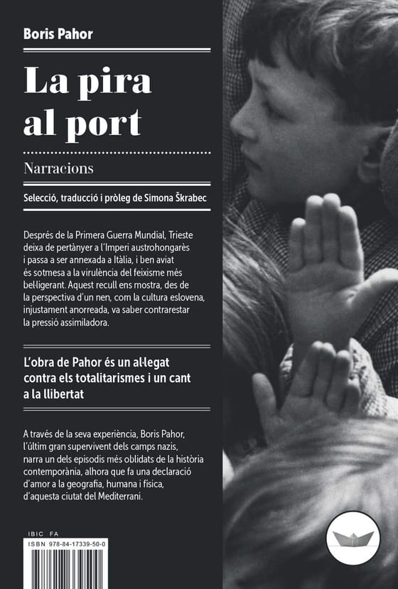 Coberta de La pira al port, de Boris Pahor
