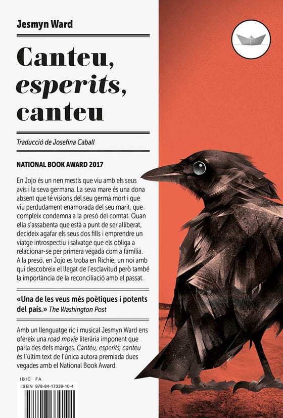 Coberta de Canteu, esperits, canteu, de Jesmyn Ward