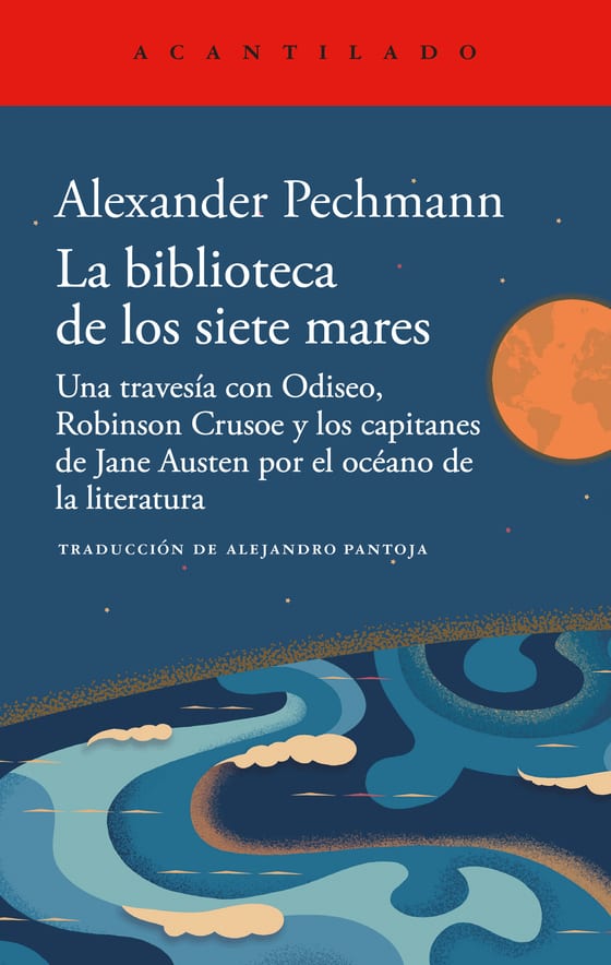 Coberta de La biblioteca de los siete mares, de Alexander Pechmann