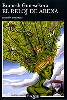 Coberta de El reloj de arena, de Romesh Gunesekera