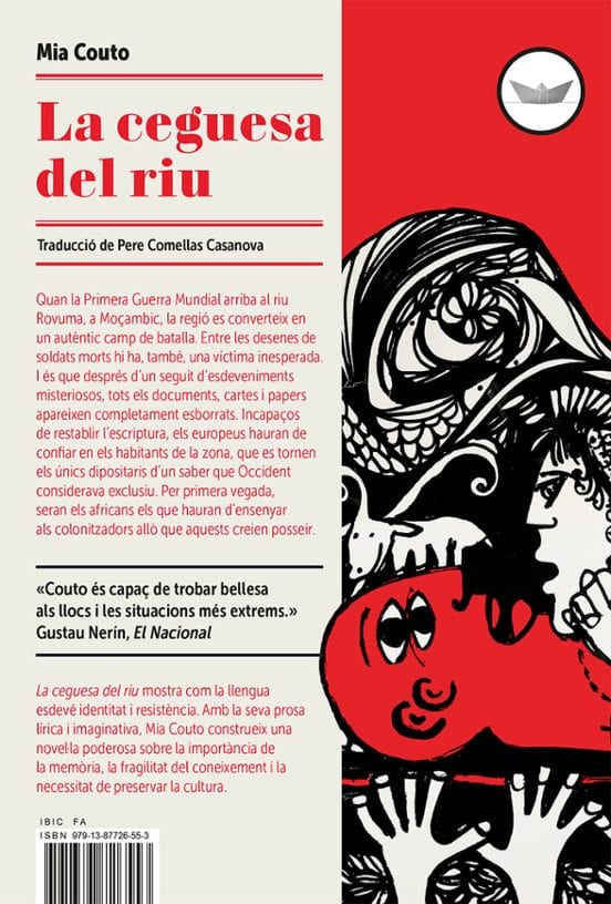 Portada de La ceguesa del riu, de Mia Couto