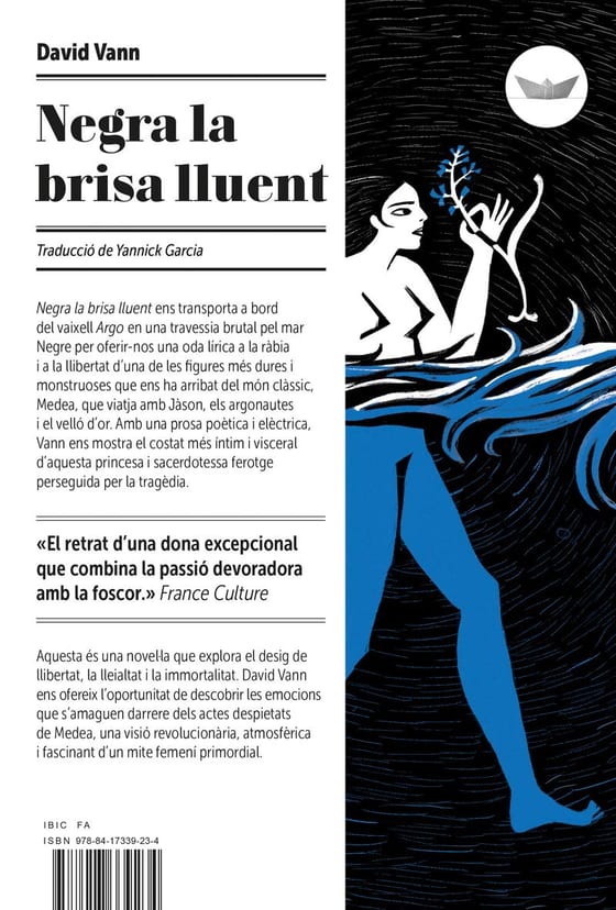 Coberta de Negra la brisa lluent, de David Vann