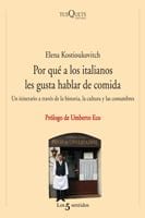 Portada de Por qué a los italianos les gusta hablar de comida, de Elena Kostioukovitch