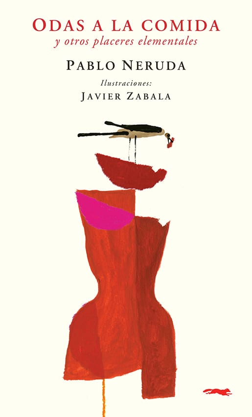 Portada de Odas a la comida y otros placeres elementales, de Pablo Neruda