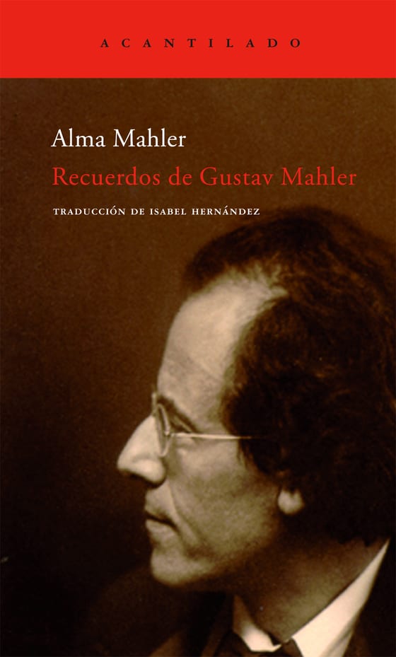 Coberta de Recuerdos de Gustav Mahler, de Alma Mahler