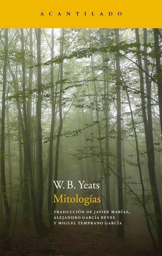Coberta de Mitologías, de W.B. Yeats