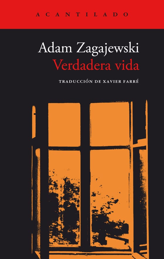 Coberta de Verdadera vida, de Adam Zagajewski