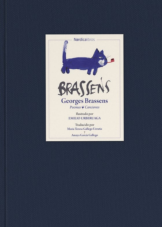 Portada de Brassens. Poemas y canciones, de Georges Brassens