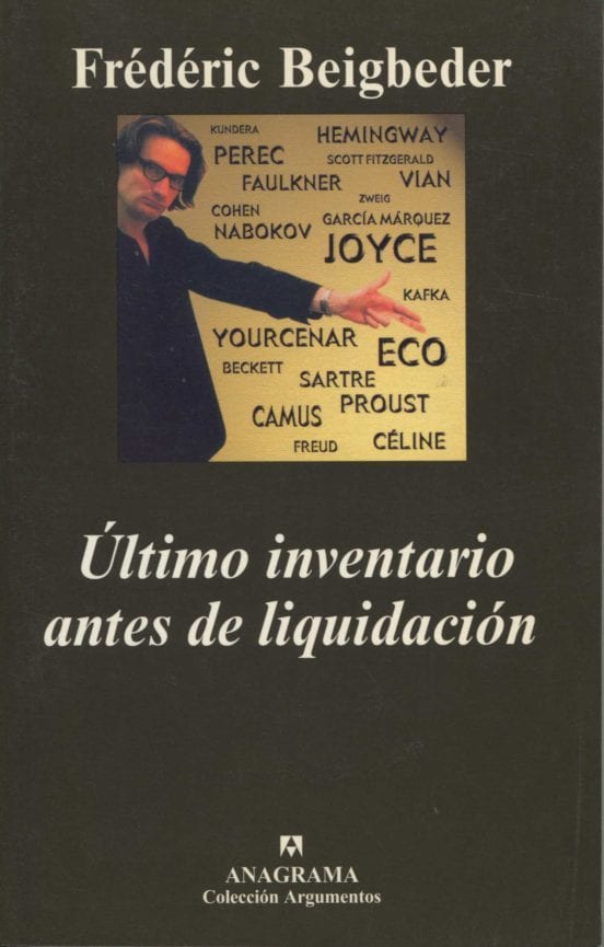 Coberta de Último inventario antes de liquidación, de Frederic Beigbeder