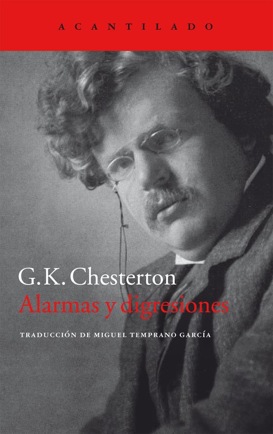 Portada de Alarmas y digresiones, de G.K. Chesterton