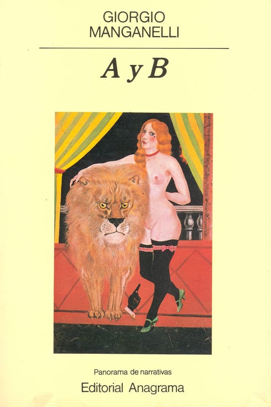 Portada de A y B, de Giorgio Manganelli